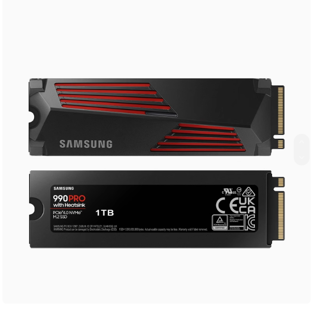 Samsung - 990 PRO 2TB Internal SSD PCIe Gen 4x4 NVMe with Heatsink for PS5